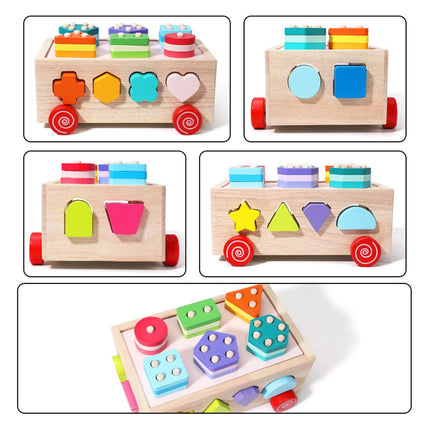 Sortator de Forme Geometrice cu Roți, 1 an+