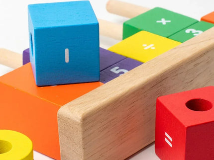 Joc educativ Aritmetica de Bază, piese din lemn și carduri interactive, 3 ani+ - Bebeboo - Totul pentru copii. Jucării, Hăinuțe, Perne, Mobilier, Textile
