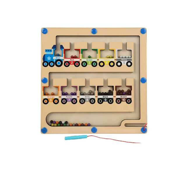 Trenuleț Magnetic al culorilor și numerelor, 3 ani+ - Bebeboo - Totul pentru copii. Jucării, Hăinuțe, Perne, Mobilier, Textile