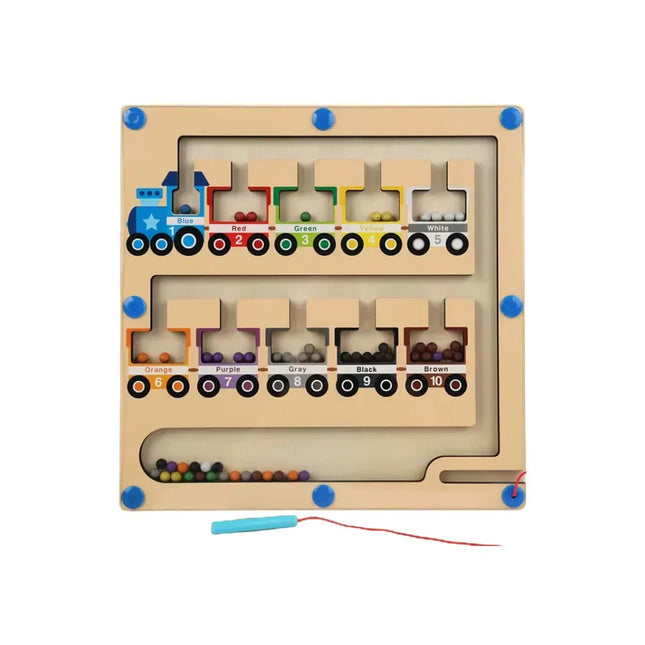 Trenuleț Magnetic al culorilor și numerelor, 3 ani+ - Bebeboo - Totul pentru copii. Jucării, Hăinuțe, Perne, Mobilier, Textile