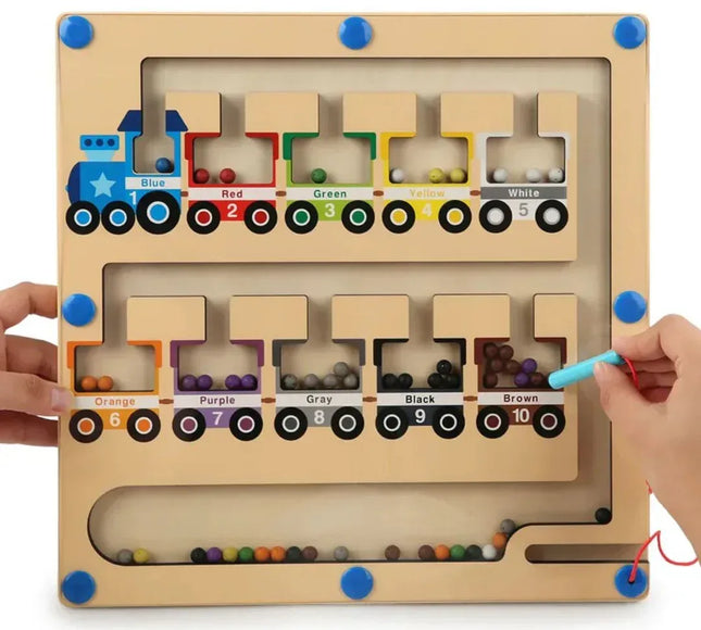 Trenuleț Magnetic al culorilor și numerelor, 3 ani+ - Bebeboo - Totul pentru copii. Jucării, Hăinuțe, Perne, Mobilier, Textile