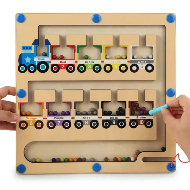 Trenuleț Magnetic al culorilor și numerelor, 3 ani+ - Bebeboo - Totul pentru copii. Jucării, Hăinuțe, Perne, Mobilier, Textile