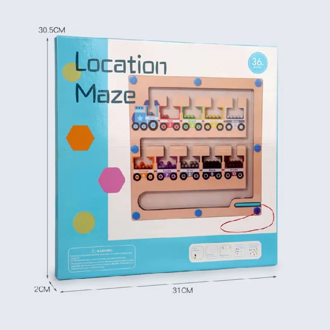 Trenuleț Magnetic al culorilor și numerelor, 3 ani+