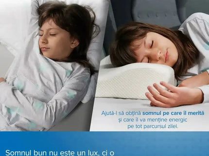 Set 2X perne cu suport cervical din spuma cu memorie pentru copii 12-16 ani 50x30, cu perforatii - Bebeboo - Totul pentru copii. Jucării, Hăinuțe, Perne, Mobilier, Textile