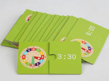Joc educativ din lemn: Descoperă Timpul, 15 cartonașe, 3 ani+ - Bebeboo - Totul pentru copii. Jucării, Hăinuțe, Perne, Mobilier, Textile