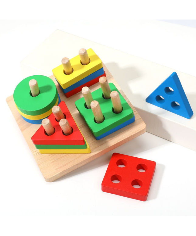 Joc de sortare, 16 forme geometrice, 1 an+