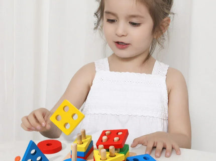 Joc de sortare, 16 forme geometrice, 1 an+ - Bebeboo - Totul pentru copii. Jucării, Hăinuțe, Perne, Mobilier, Textile