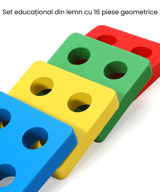 Joc de sortare, 16 forme geometrice, 1 an+