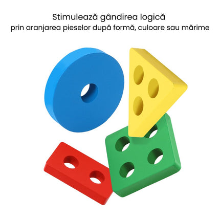 Joc de sortare, 16 forme geometrice, 1 an+