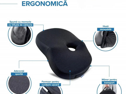 Perna de șezut pentru gravide | Perna Ortopedica Suporto Coccis pentru scaun de birou sau masina - Bebeboo - Totul pentru copii. Jucării, Hăinuțe, Perne, Mobilier, Textile