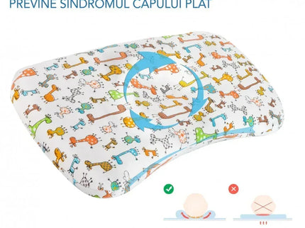 HUSA de schimb / Fata de perna pentru Perna ortopedica Baby nou nascuti 8-24 luni | Multicolora cu animalute - Bebeboo - Totul pentru copii. Jucării, Hăinuțe, Perne, Mobilier, Textile