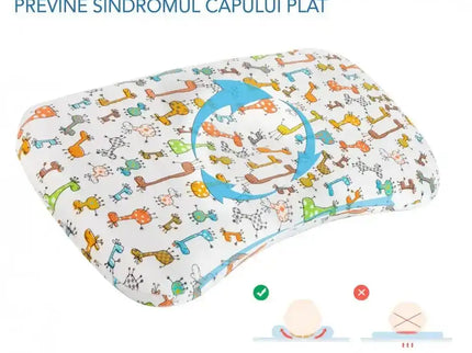 HUSA de schimb / Fata de perna pentru Perna ortopedica Baby nou nascuti 8-24 luni | Multicolora cu animalute - Bebeboo - Totul pentru copii. Jucării, Hăinuțe, Perne, Mobilier, Textile