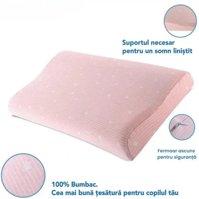 HUSA de schimb / Fata de perna - pentru Perna Copii Toddler - Roz - Bumbac 100% - Bebeboo - Totul pentru copii. Jucării, Hăinuțe, Perne, Mobilier, Textile