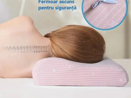 Perna pentru copii Toddler - Pattern Roz 24+ luni Hipoalergenica, din spuma cu memorie - Bebeboo - Totul pentru copii. Jucării, Hăinuțe, Perne, Mobilier, Textile