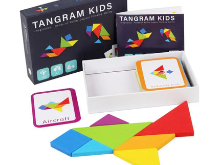 Tangram Kids - Joc de logică și creativitate, 3 ani+ - Bebeboo - Totul pentru copii. Jucării, Hăinuțe, Perne, Mobilier, Textile