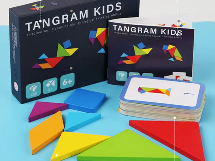 Tangram Kids - Joc de logică și creativitate, 3 ani+ - Bebeboo - Totul pentru copii. Jucării, Hăinuțe, Perne, Mobilier, Textile