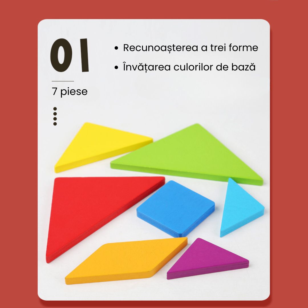 Tangram Kids - Joc de logică și creativitate, 3 ani+