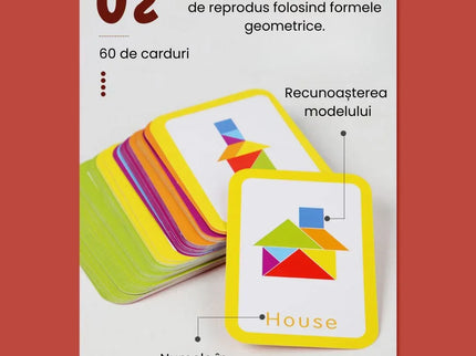Tangram Kids - Joc de logică și creativitate, 3 ani+ - Bebeboo - Totul pentru copii. Jucării, Hăinuțe, Perne, Mobilier, Textile