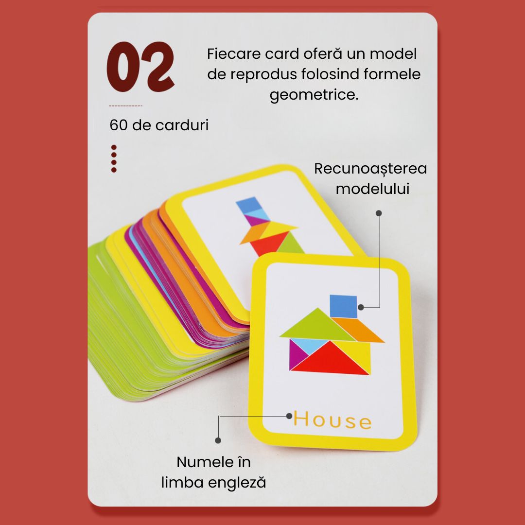 Tangram Kids - Joc de logică și creativitate, 3 ani+