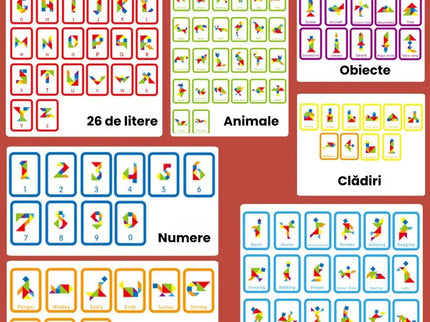 Tangram Kids - Joc de logică și creativitate, 3 ani+ - Bebeboo - Totul pentru copii. Jucării, Hăinuțe, Perne, Mobilier, Textile