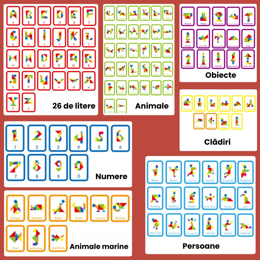 Tangram Kids - Joc de logică și creativitate, 3 ani+