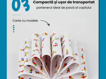 Tangram Kids - Joc de logică și creativitate, 3 ani+ - Bebeboo - Totul pentru copii. Jucării, Hăinuțe, Perne, Mobilier, Textile
