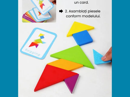 Tangram Kids - Joc de logică și creativitate, 3 ani+ - Bebeboo - Totul pentru copii. Jucării, Hăinuțe, Perne, Mobilier, Textile