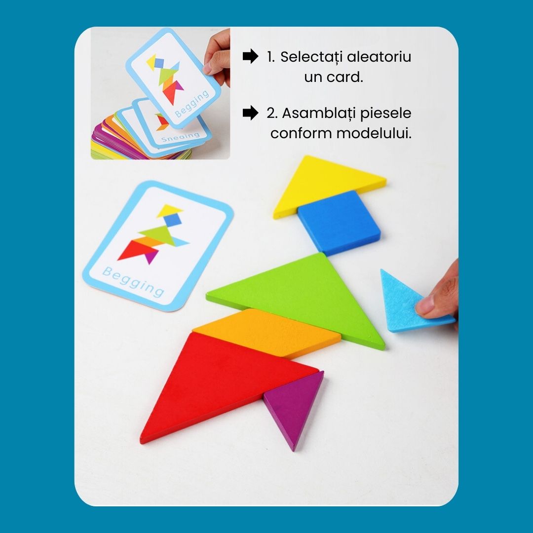 Tangram Kids - Joc de logică și creativitate, 3 ani+