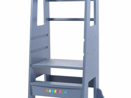 Turn de Invatare pentru Copii - Inaltator de tip Learning Tower cu Treapta de urcare antiderapanta si Balustrade de Protectie - Bebeboo - Totul pentru copii. Jucării, Hăinuțe, Perne, Mobilier, Textile