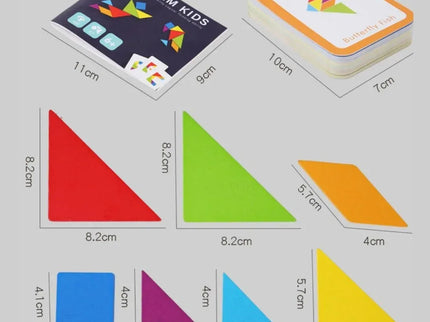 Tangram Kids - Joc de logică și creativitate, 3 ani+ - Bebeboo - Totul pentru copii. Jucării, Hăinuțe, Perne, Mobilier, Textile