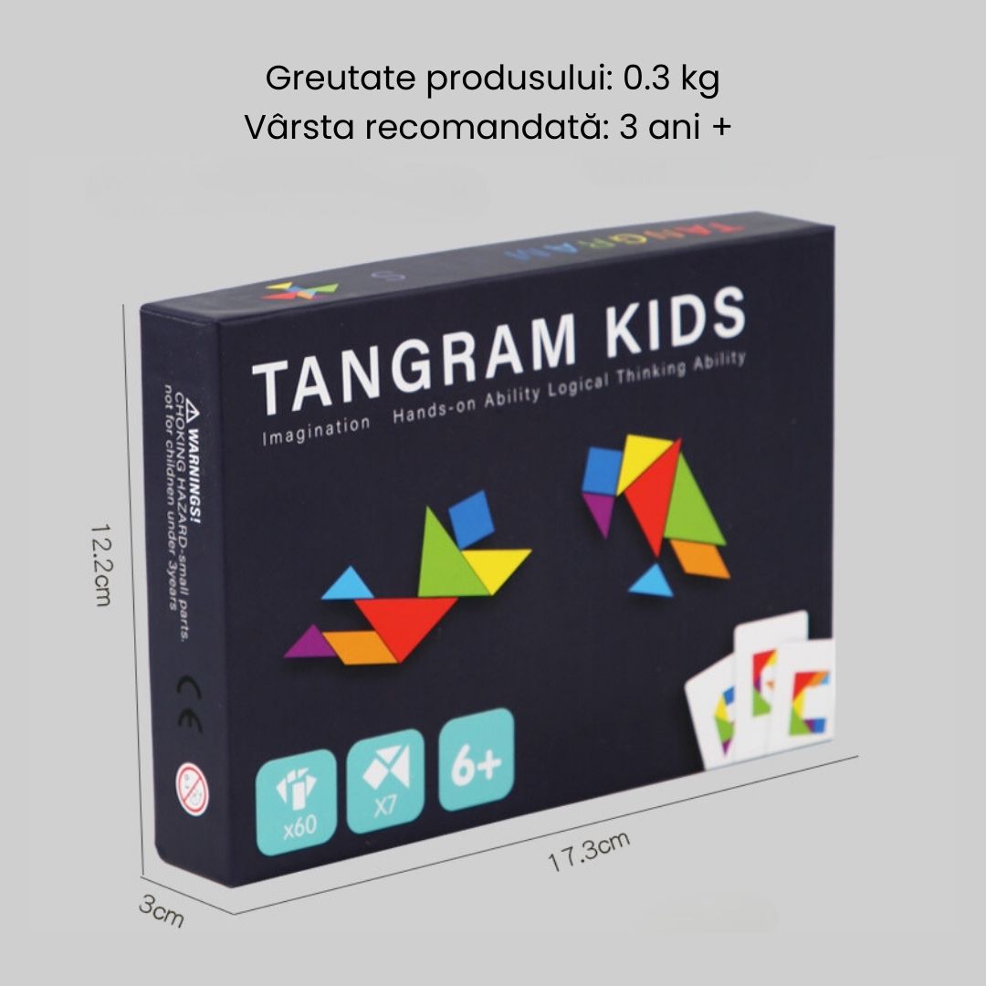 Tangram Kids - Joc de logică și creativitate, 3 ani+