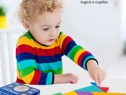 Puzzle din Lemn - Egg Puzzle, 7 pies, 3 ani+ - Bebeboo - Totul pentru copii. Jucării, Hăinuțe, Perne, Mobilier, Textile