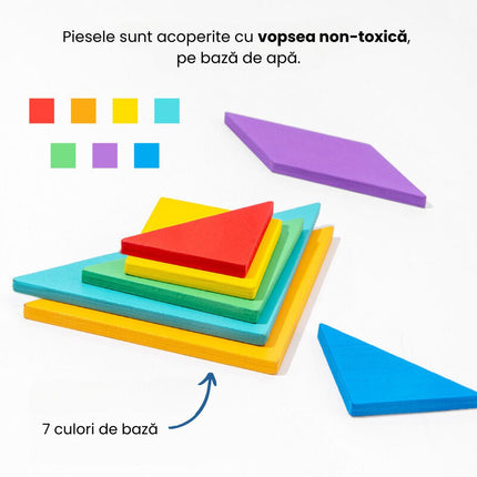 Puzzle din Lemn - Egg Puzzle, 7 pies, 3 ani+