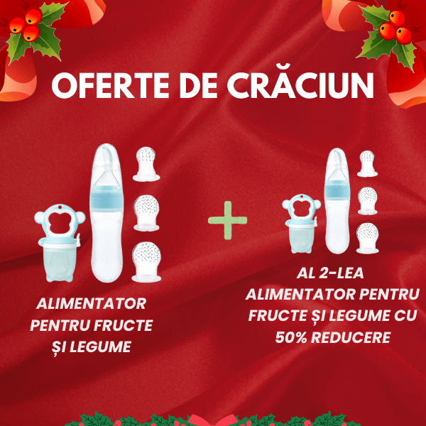 Ofertă de Crăciun: 1 Set alimentație bebeluși + al 2-lea set cu 50% reducere