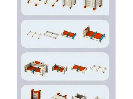Set Montessori – Blocuri de Construcție din Lemn, 122 Piese cu Animale și Figuri - Bebeboo - Totul pentru copii. Jucării, Hăinuțe, Perne, Mobilier, Textile