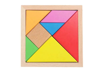 Puzzle educativ 3D Tangram, 7 piese lemn, 2 ani+ - Bebeboo - Totul pentru copii. Jucării, Hăinuțe, Perne, Mobilier, Textile