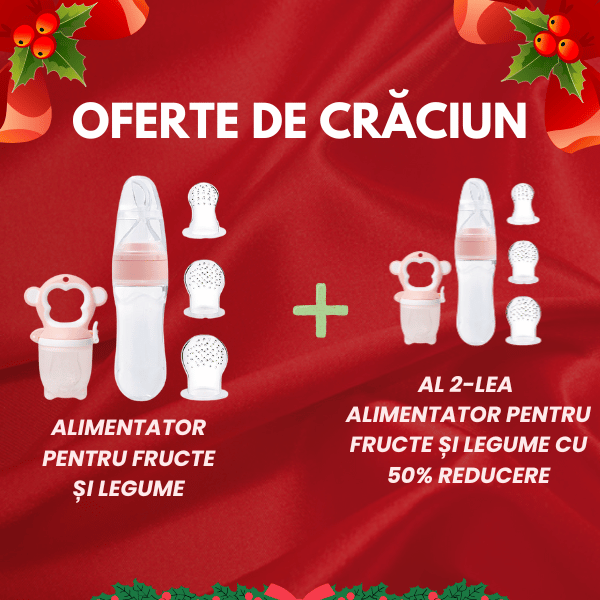 Ofertă de Crăciun: 1 Set alimentație bebeluși + al 2-lea set cu 50% reducere