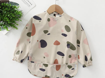 Baveta impermeabila cu maneca lunga - Camouflage, 12-36 luni, Poliester