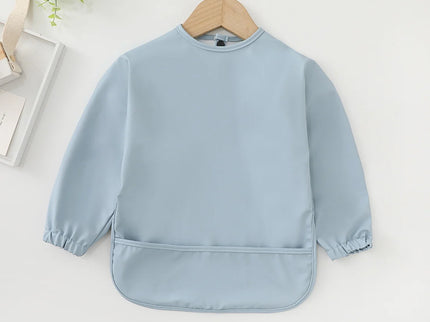 Baveta impermeabila cu maneca lunga - Blue, 12-36 luni, Poliester