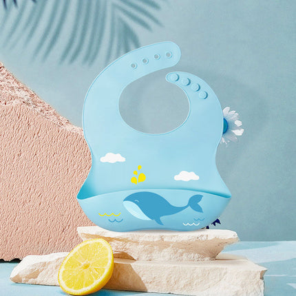 Baveta bebelusi din silicon, 6 luni+