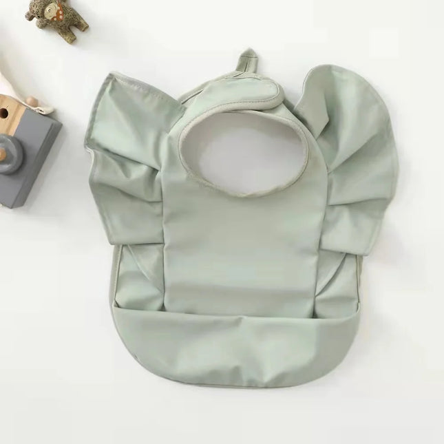 Baveta impermeabila pentru fetite, Model 2 - Green, 6-18 luni, poliester