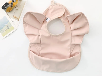 Baveta impermeabila pentru fetite, Model 2 - Rose Pink, 6-18 luni, poliester