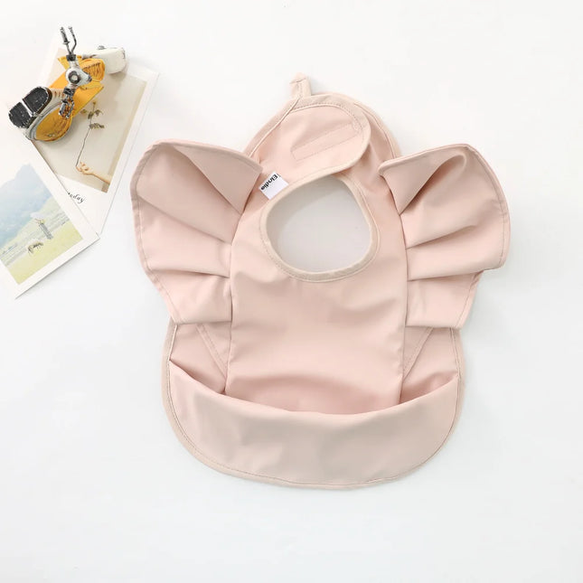 Baveta impermeabila pentru fetite, Model 2 - Rose Pink, 6-18 luni, poliester