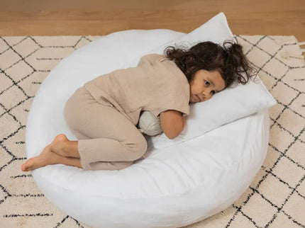Cocon „Bezea pufoasă” cu fundițe - Bebeboo - Totul pentru copii. Jucării, Hăinuțe, Perne, Mobilier, Textile
