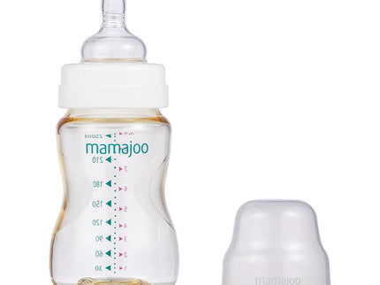 Biberon Mamajoo Gold, tetina Anti-colic, 250 ml/M, 6 luni+, PES + silicon
