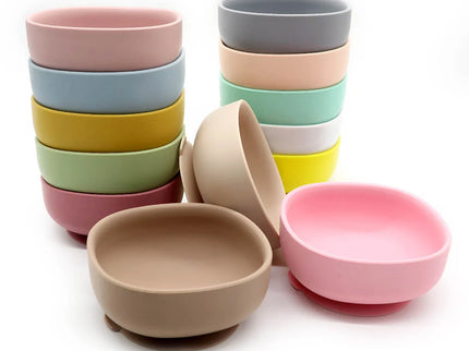 Bol diversificare bebelusi - Rose Pink, silicon, 6 luni+