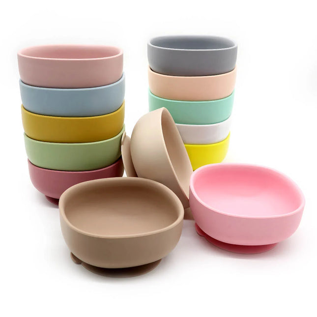 Bol diversificare bebelusi - Rose Pink, silicon, 6 luni+