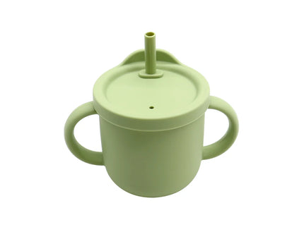 Cana multifunctionala 2 in 1 – Olive, 6 luni+, silicon