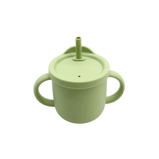 Cana multifunctionala 2 in 1 – Olive, 6 luni+, silicon