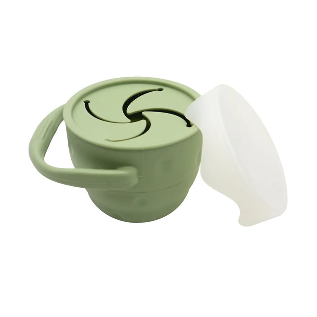 Cana pentru gustari, cu capac – Olive, 6 luni+, silicon